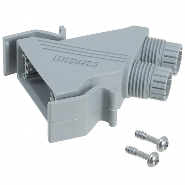 1688052 CONN BACKSHELL 15POS 45DEG GRAY