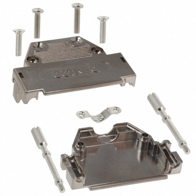 165X10929XE CONN BACKSHELL 25POS 180DEG SHLD
