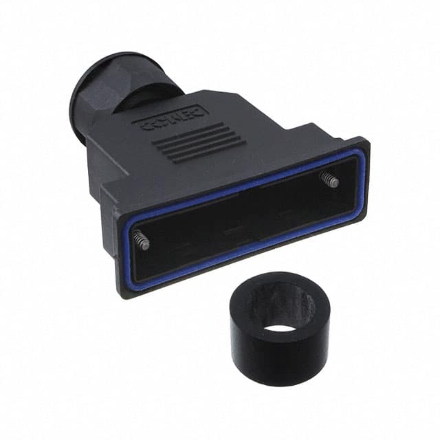 15-004730 CONN BACKSHELL 25POS 180DEG BLK