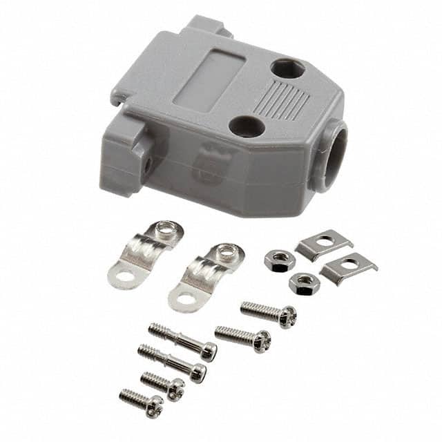 300X10179X CONN BACKSHELL 15POS 180DEG GRAY