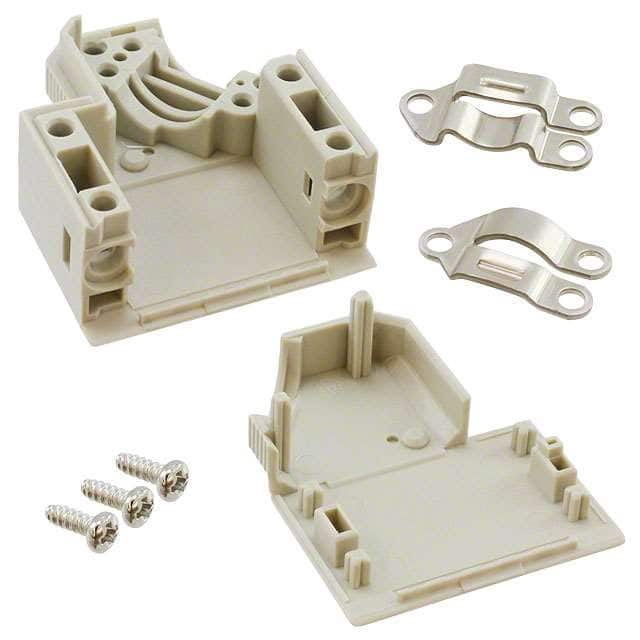1-1393738-0 CONN BACKSHELL 9POS 37.5DEG GRAY