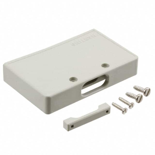09670370411 CONN BACKSHELL 37POS 180DEG GRAY