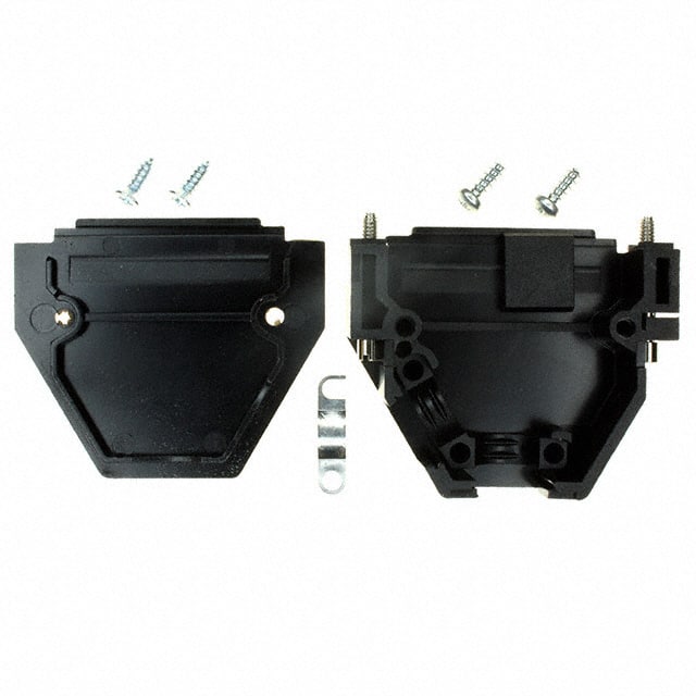 165X11259XE CONN BACKSHELL 25P 45/180DEG BLK