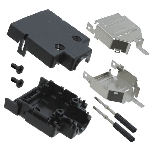 DH-17-CV2B CONN BACKSHELL 17POS 180DEG SHLD