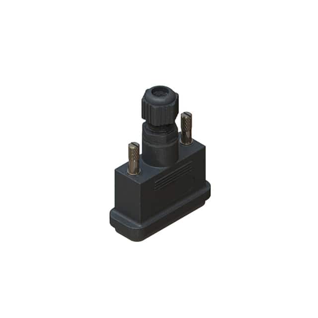 627-230-015-010 CONN BACKSHELL 15POS 180DEG BLK
