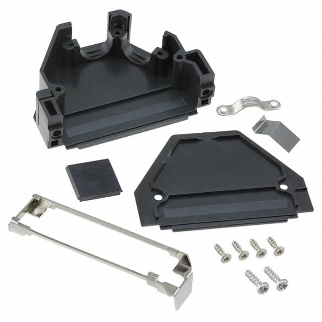 165X16549X CONN BACKSHELL 50P 45/180DEG BLK
