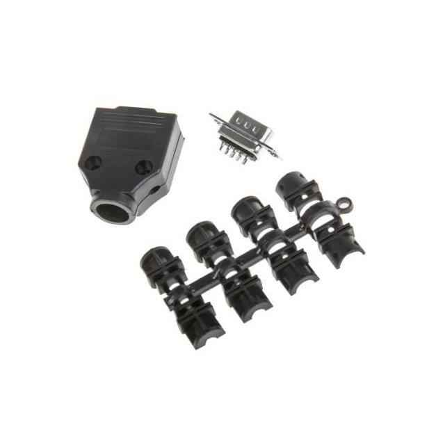 MHDTPPK9-DB9P-K 9 WAY D-SUB HOOD PLASTIC TOP ENT