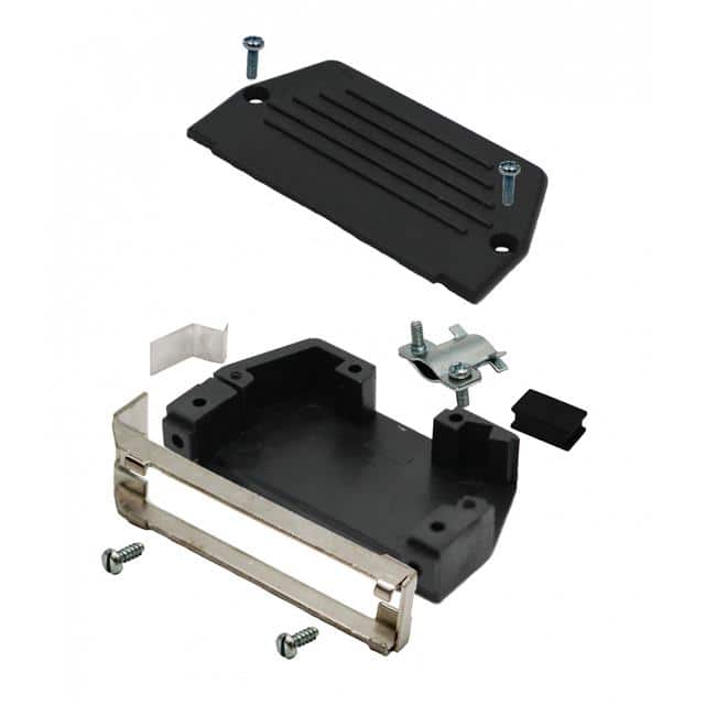 MHED-DS37S-K 37 WAY D-SUB HOOD BLACK PLASTIC