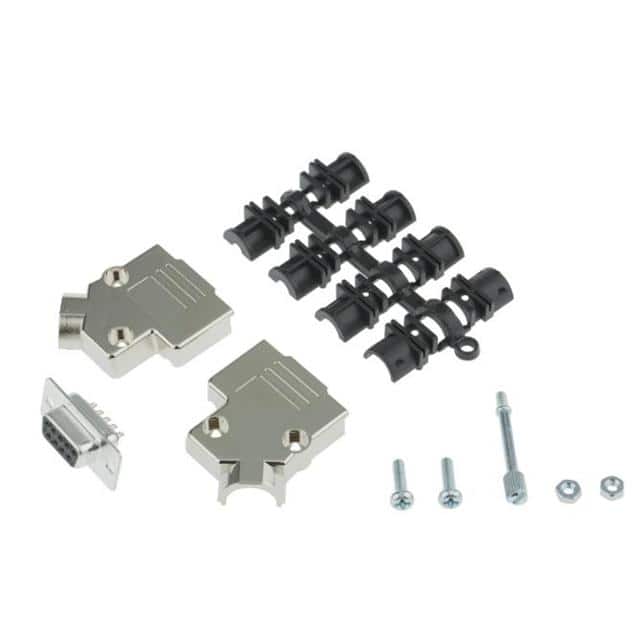 MHD45PK9-DB9S-K 9 WAY D-SUB HOOD METPLAS SIDE EN