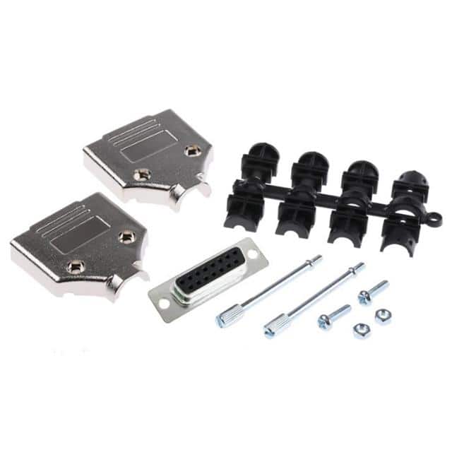 MHDTPK15-DB15S-K 15 WAY D-SUB HOOD METPLAS TOP EN