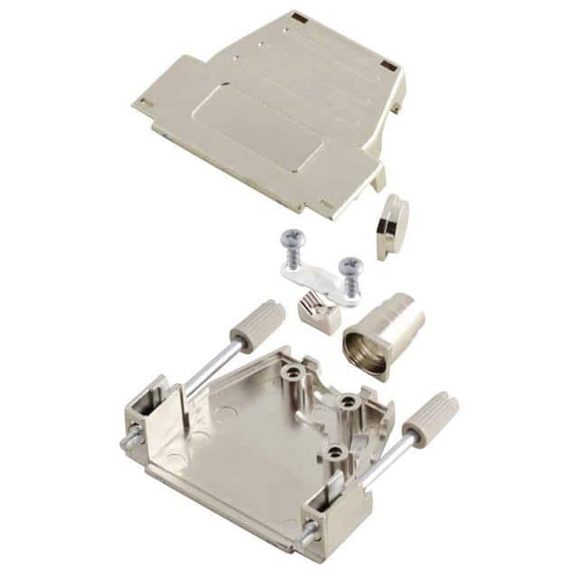 MHDSSK-M-9-L-K 9 WAY D-SUB HOOD METPLAS TOP AND