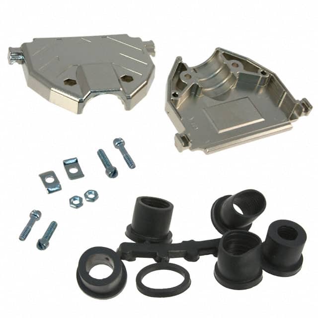 3357-6237-1C CONN BACKSHELL 37POS 180DEG SHLD