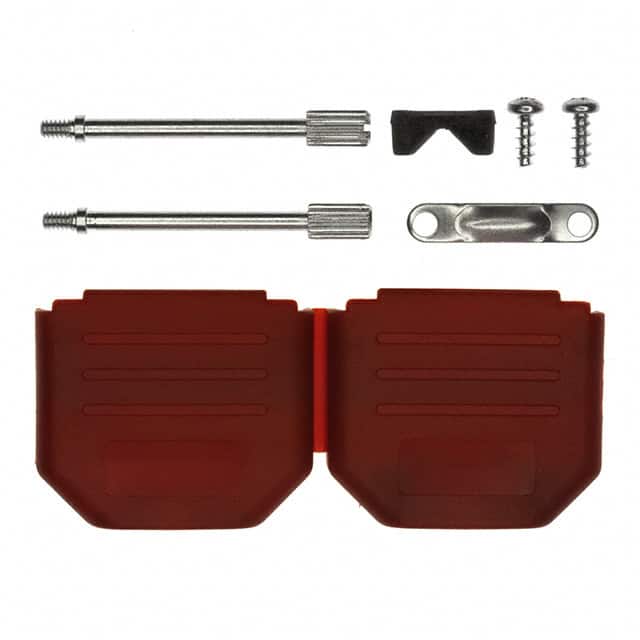972-015-01SR061 CONN BACKSHELL 15POS 180DEG RED