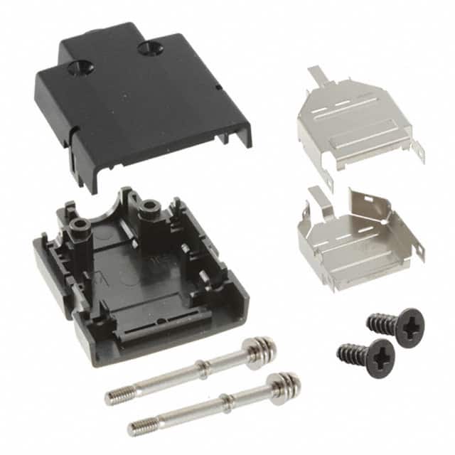 DH-17-CV1B CONN BACKSHELL 17POS 180DEG SHLD