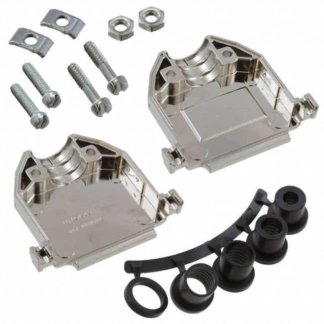 DCH-B-003 CONN BACKSHELL 25POS 180DEG SHLD