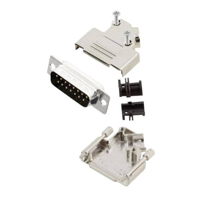 MHD45ZK15-DM15P-K 15 WAY D-SUB HOOD DIE CAST SIDE