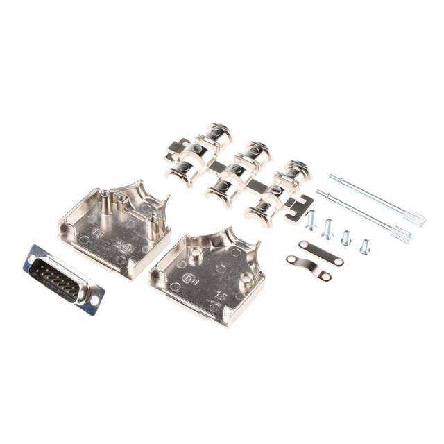 MHDM15-DM15P-K 15 WAY D-SUB HOOD DIE CAST TOP E