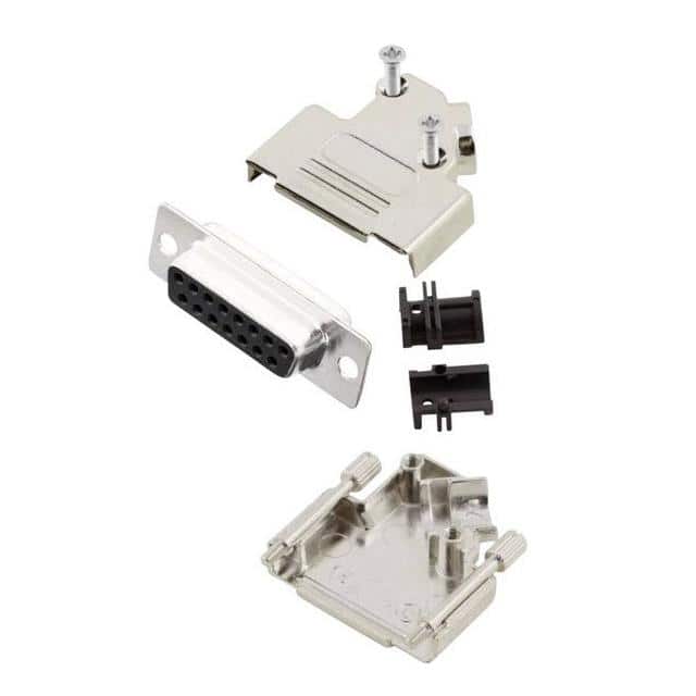 MHD45ZK15-DM15S-K 15 WAY D-SUB HOOD DIE CAST SIDE