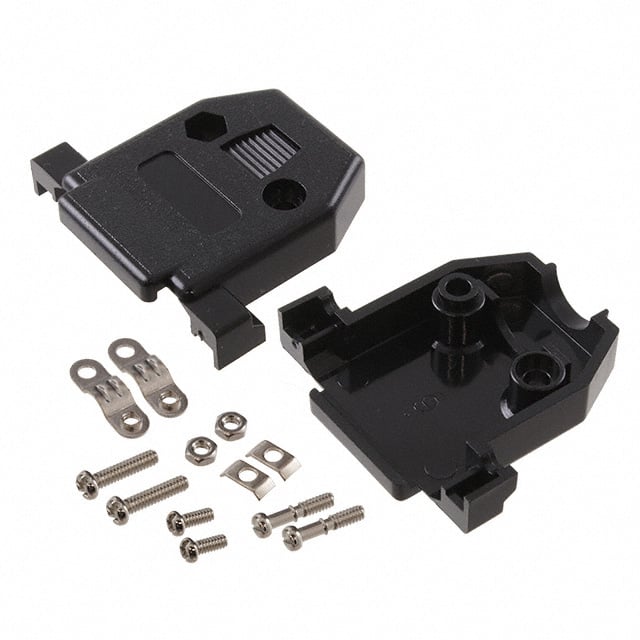 DA15-HD-PB-SS D-SUB HOOD 15 WAY BLACK SHORT SC