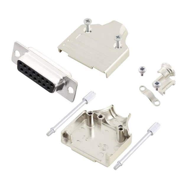 MHDM15-DM15S-K 15 WAY D-SUB HOOD DIE CAST TOP E