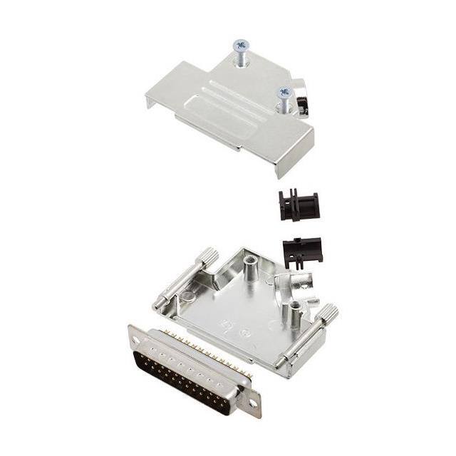 MHD45ZK25-DM25P-K 25 WAY D-SUB HOOD DIE CAST SIDE