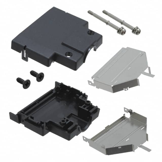 DH-51-CV1B CONN BACKSHELL 51POS 180DEG SHLD
