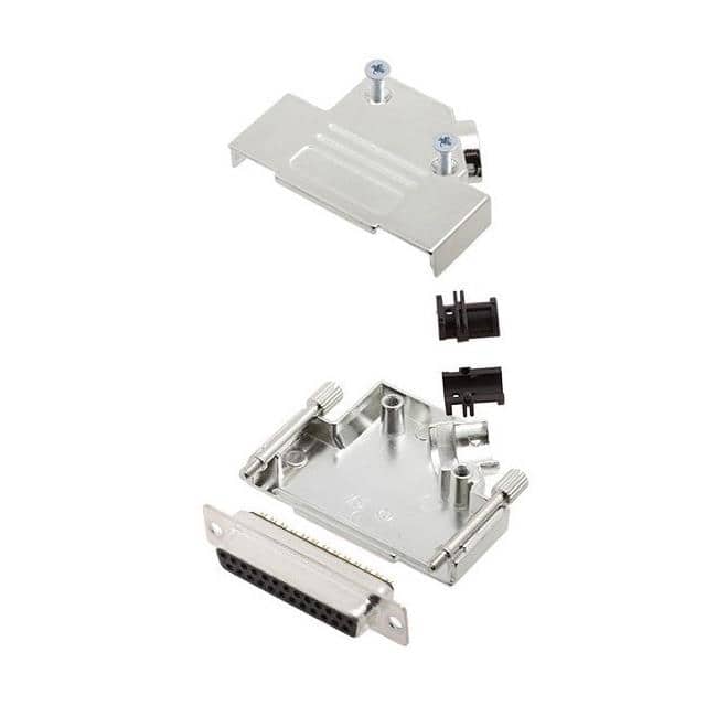 MHD45ZK25-DM25S-K 25 WAY D-SUB HOOD DIE CAST SIDE