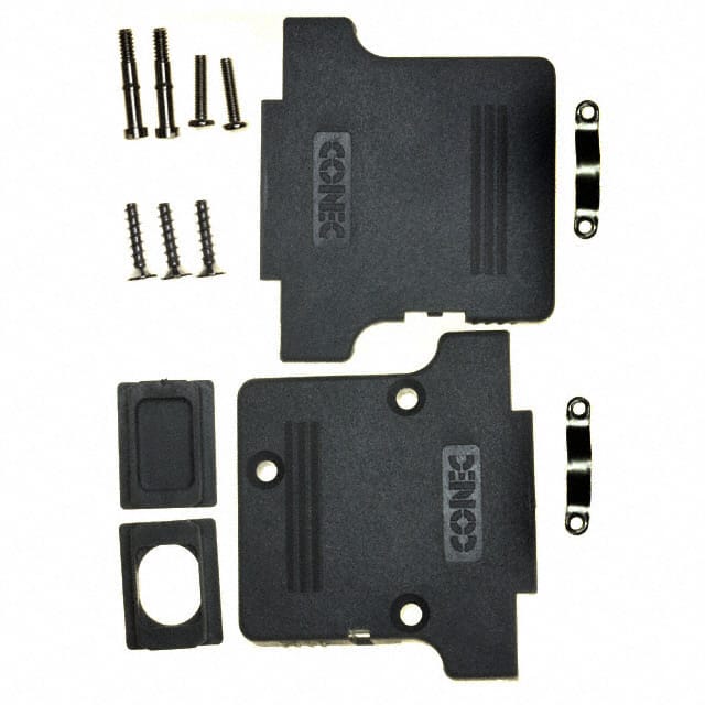 165X11889XE CONN BACKSHELL 25P 90/180DEG GRY