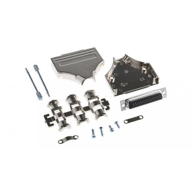 MHDM25-DM25S-K 25 WAY D-SUB HOOD DIE CAST TOP E