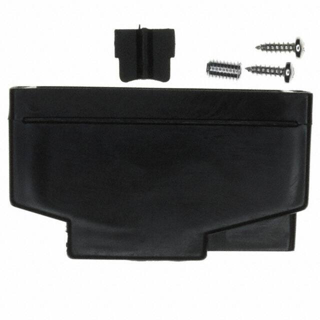 165X10429XE CONN BACKSHELL 50POS 180DEG BLK