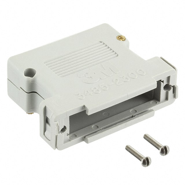 3485-2300R CONN BACKSHELL 25POS 180DEG GRAY
