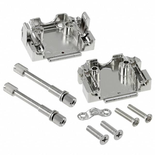 165X11009X CONN BACKSHELL 9POS 180DEG SHLD