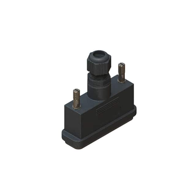 627-230-025-010 CONN BACKSHELL 25POS 180DEG BLK