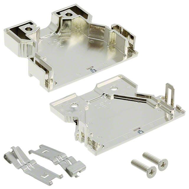 DF02D050A11 CONN BACKSHELL 50POS 180DEG SHLD