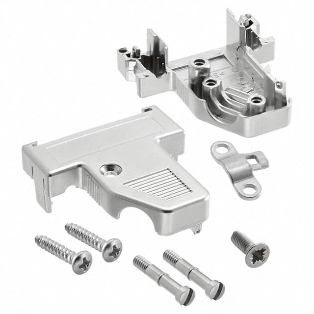 165X16459X CONN BACKSHELL 9POS 45DEG SHLD