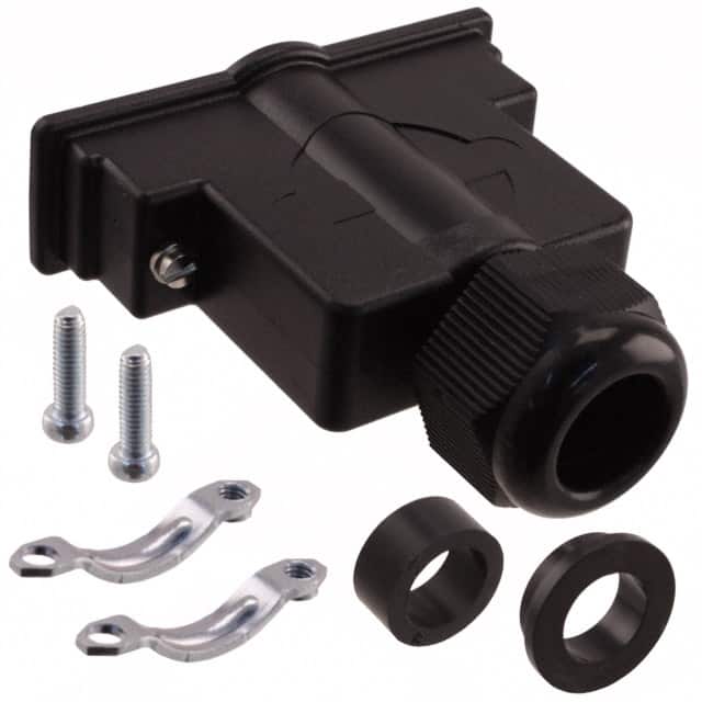 09670250439 CONN BACKSHELL 25POS 180DEG BLK