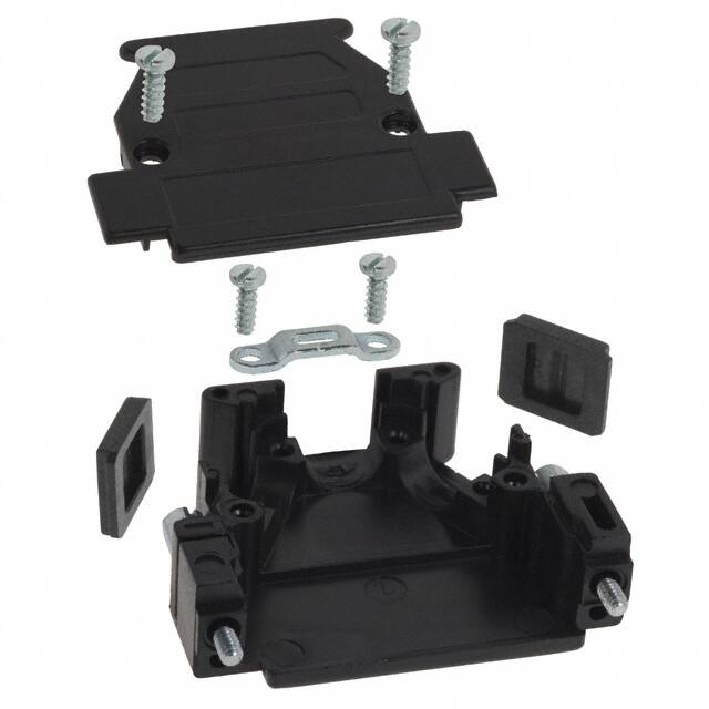 975-025-010R011 CONN BACKSHELL 25P 45/180DEG BLK