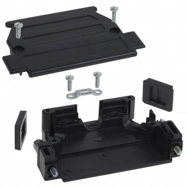 975-037-010R011 CONN BACKSHELL 37P 45/180DEG BLK