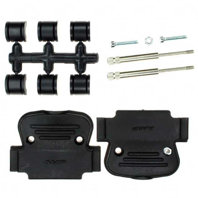 5745121-2 CONN BACKSHELL 25POS 180DEG BLK