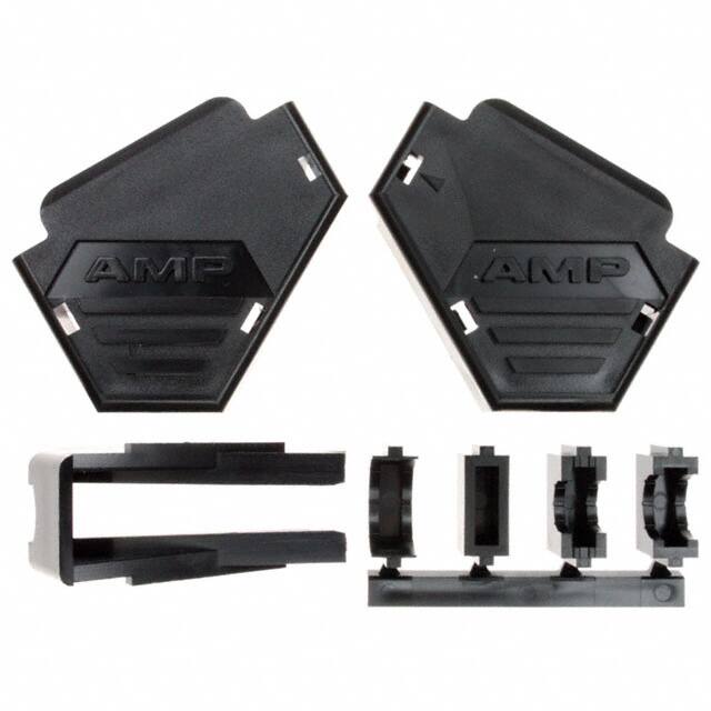 745306-1 CONN BACKSHELL 25P 90/180DEG BLK
