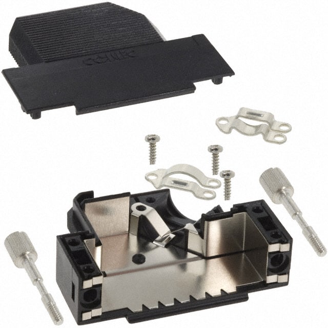 165X00799XE CONN BACKSHELL 25POS 45DEG SHLD