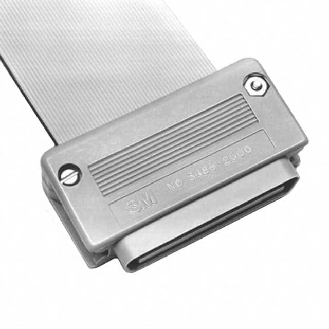 3485-2500R CONN BACKSHELL 50POS 180DEG GRAY