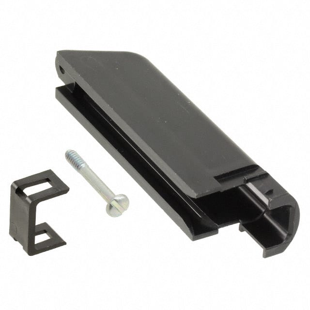 5552960-1 CONN BACKSHELL 50POS 90DEG BLACK