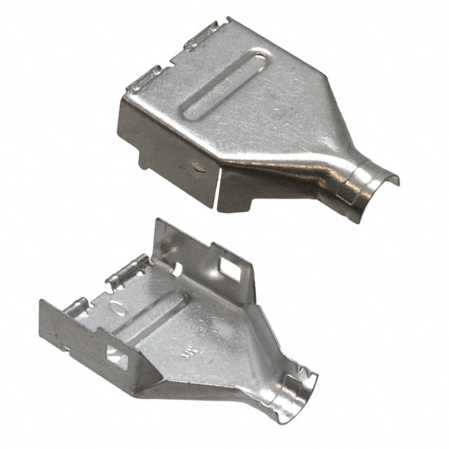 0712452000 CONN BACKSHELL 60POS 180DEG SILV