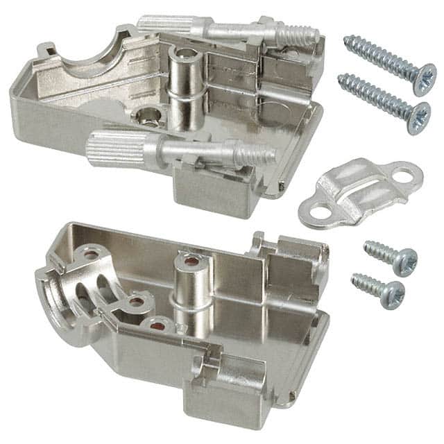 1655661 CONN BACKSHELL 9P 45DEG SHLD SLV