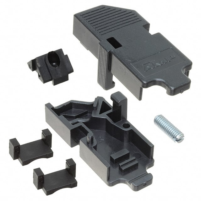 182665-1 CONN BACKSHELL 9POS 180DEG BLACK