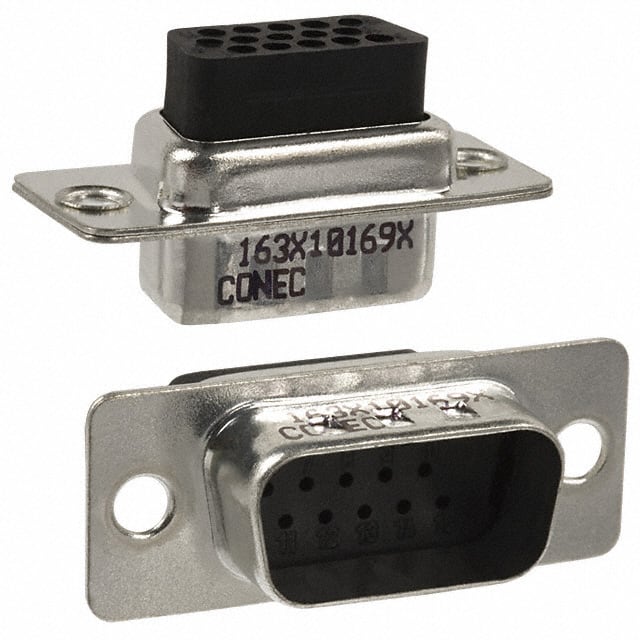 163X10169X CONN D-SUB HD HOUSING PLUG 15POS
