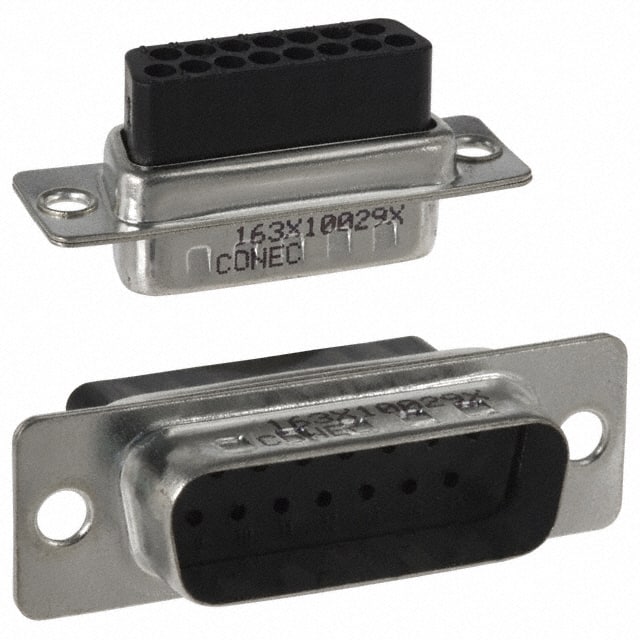 163X10029X CONN D-SUB HOUSING PLUG 15POS