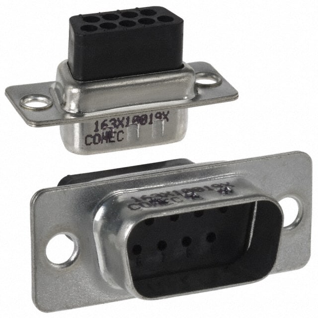 163X10019X CONN D-SUB HOUSING PLUG 9POS