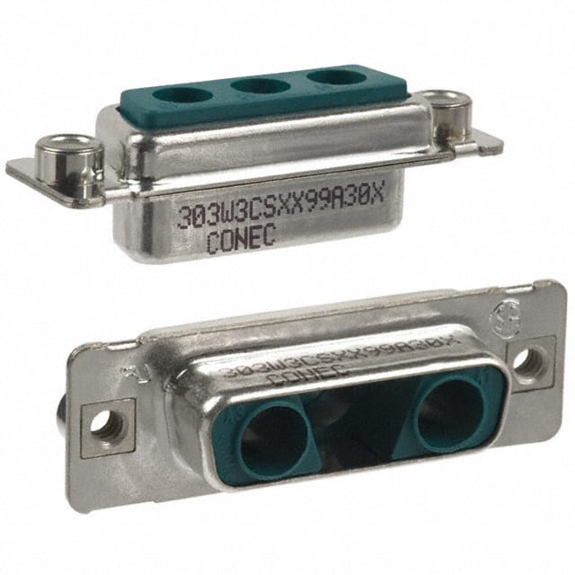 303W3CSXX99A30X CONN D-SUB HOUSING RCPT 3POS